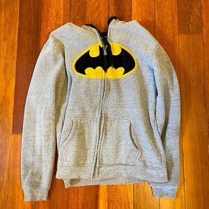 Batman Zip Up Hoodie Sweatshirt Size M